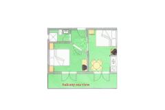 Vila Snježana Apartament 2: (2+2) – 2+2seaview foto 1